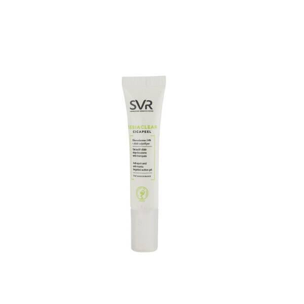 SVR Sebiaclear Cicapeel Post-Acne Care Gel for Oily Skin - 15ml SVR Sebiaclear Cicapeel Post-Acne Care Gel - Oily Skin Solution post-acne care gel, acne scar treatment, oily skin moisturizer, combination skin care, SVR Sebiaclear Cicapeel, skincare for acne, acne prone skin, skin hydration, non-rinsed application, UV protection, cosmetic skincare, facial care, acne treatment, skin smoothing, post-acne marks reduction