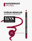 Flormar Waterproof Matte Lip Liner - Long-Lasting, Vitamin-Enriched Lip Pencil for Precise Application - view 2