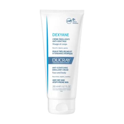 Ducray Dexyane Emollient Cream 200ml - Anti-Itch Moisturizer for Dry, Atopic Skin Ducray Dexyane Emollient Cream - Anti-Itch Relief for Dry Skin Ducray Dexyane Emollient Cream, anti-itch cream, dry skin relief, atopic skin care, paraben free cream, moisturizer for dry skin, skin care for adults, skin care for children, sensitive skin products, fragrance free products