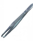 Nascita Flat Tip Matte Tweezers with Storage Case
