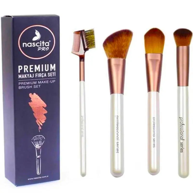 Nascita Premium Makeup Brush Set for Flawless Application 4-Piece