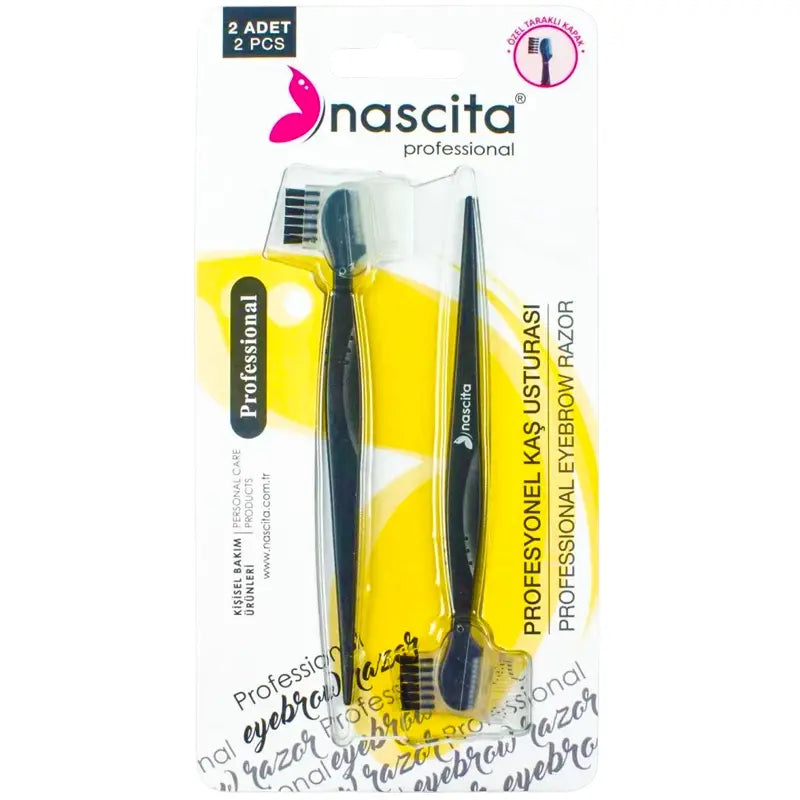 Nascita Professional Eyebrow Razor Set for Precise Shaping 2-Pack