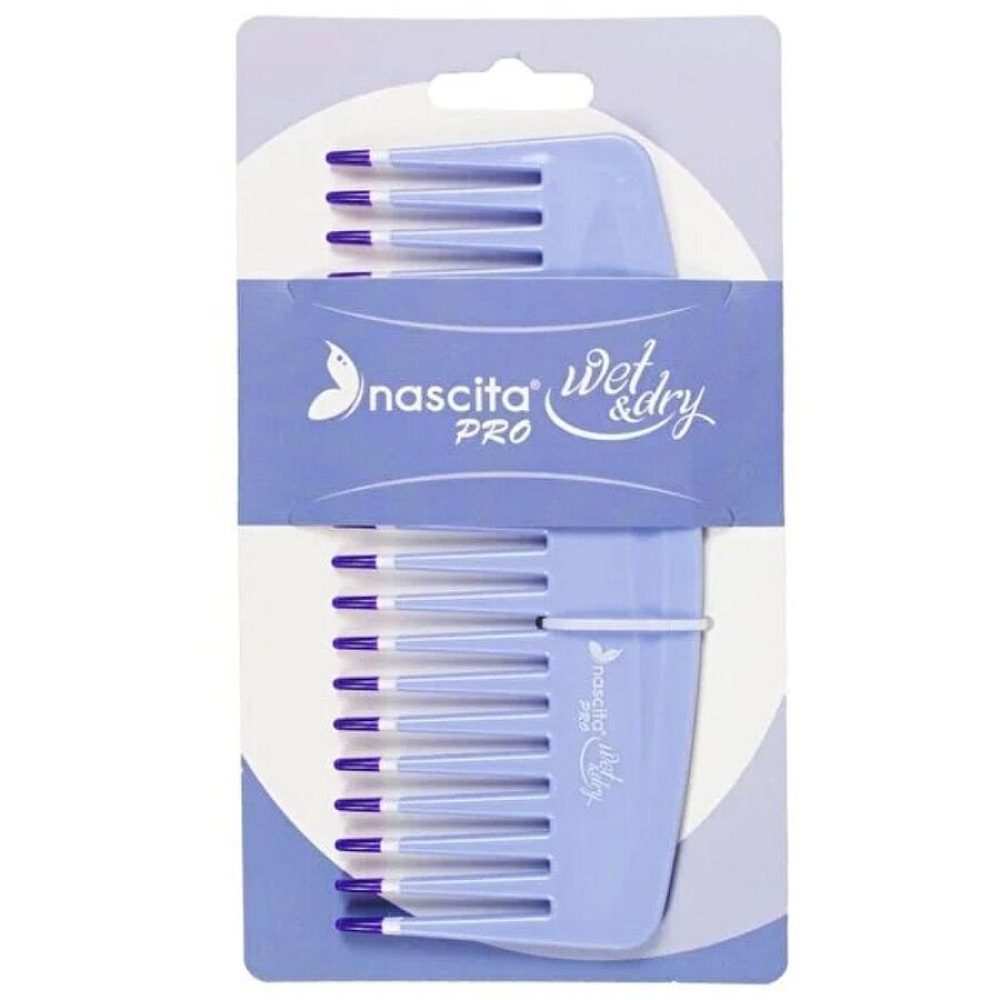 Nascita Colored Comb Purple - Detangling Hair Comb
