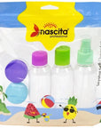 Nascita 5-Piece Travel Bottle Set No: 16 for Toiletries