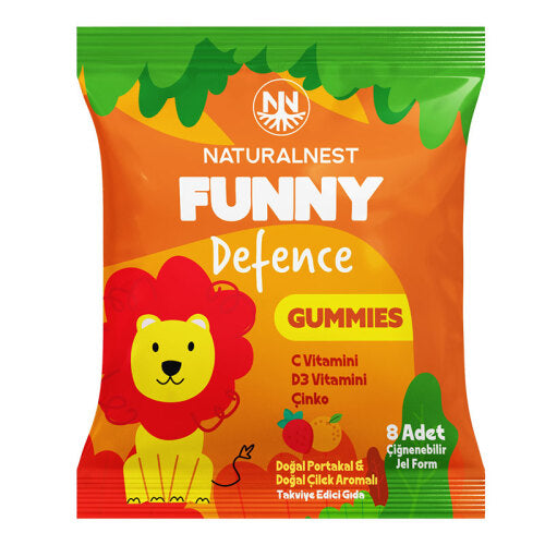 NaturalNest Funny Defence Gummies Vitamin Support 8 Count