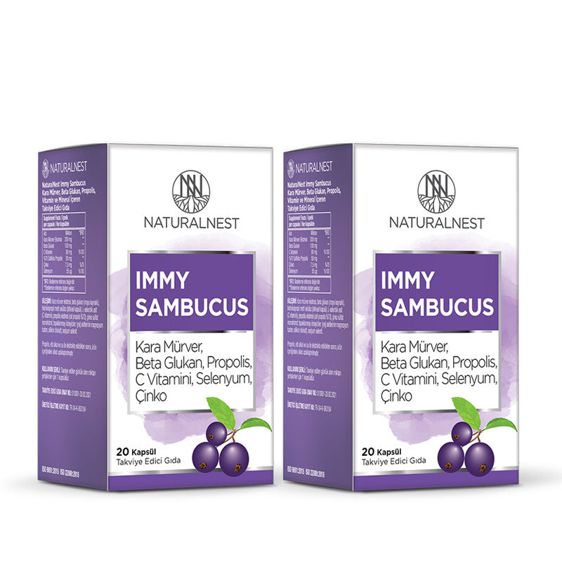 Naturalnest Immy Sambucus Immune Support Capsules 40 Count