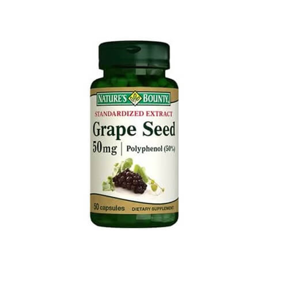 Nature's Bounty Grape Seed 50 mg 50 Capsules - Vitamin & Supplement