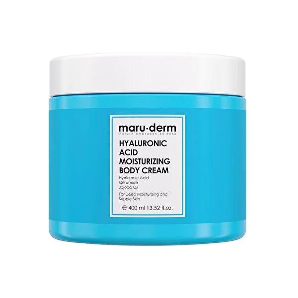 Maruderm Body Moisturizing Cream with Hyaluronic Acid & Ceramide - 400ml for Hydrated, Healthy Skin Maruderm Body Moisturizing Cream - Hyaluronic Acid & Ceramide body moisturizing cream, hyaluronic acid moisturizer, ceramide body cream, natural skin care, moisturizer for all skin types, sensitive skin care, dry skin relief, skin hydration, healthy skin, skin nourishment, body cream, natural glow, long-lasting moisturizer