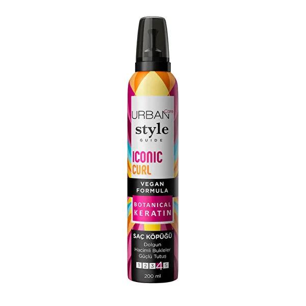Urban Care Style Guide Iconic Curl Hair Styling Mousse - Keratin Complex, UV Protection, Long-Lasting Curl Definition Urban Care Curly Hair Mousse - Keratin & UV Protection curly hair mousse, keratin hair styling, UV protection hair care, long-lasting curl definition, nourishing hair mousse, curly hair care, hair styling products, keratin complex, UV filter, hair repair, frizz reduction, curl enhancement