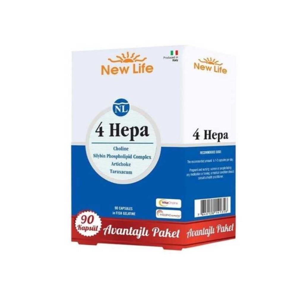 New Life 4 Hepa 90 Capsules Advantageous Package