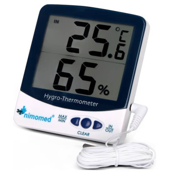 Nimomed SH-109 Digital Indoor Outdoor Thermometer & Hygrometer