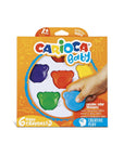 Carioca Teddy Bebek Crayons for Toddlers - 6 Non-Toxic Wax Crayons for Kids Aged 1+ Year - Toy