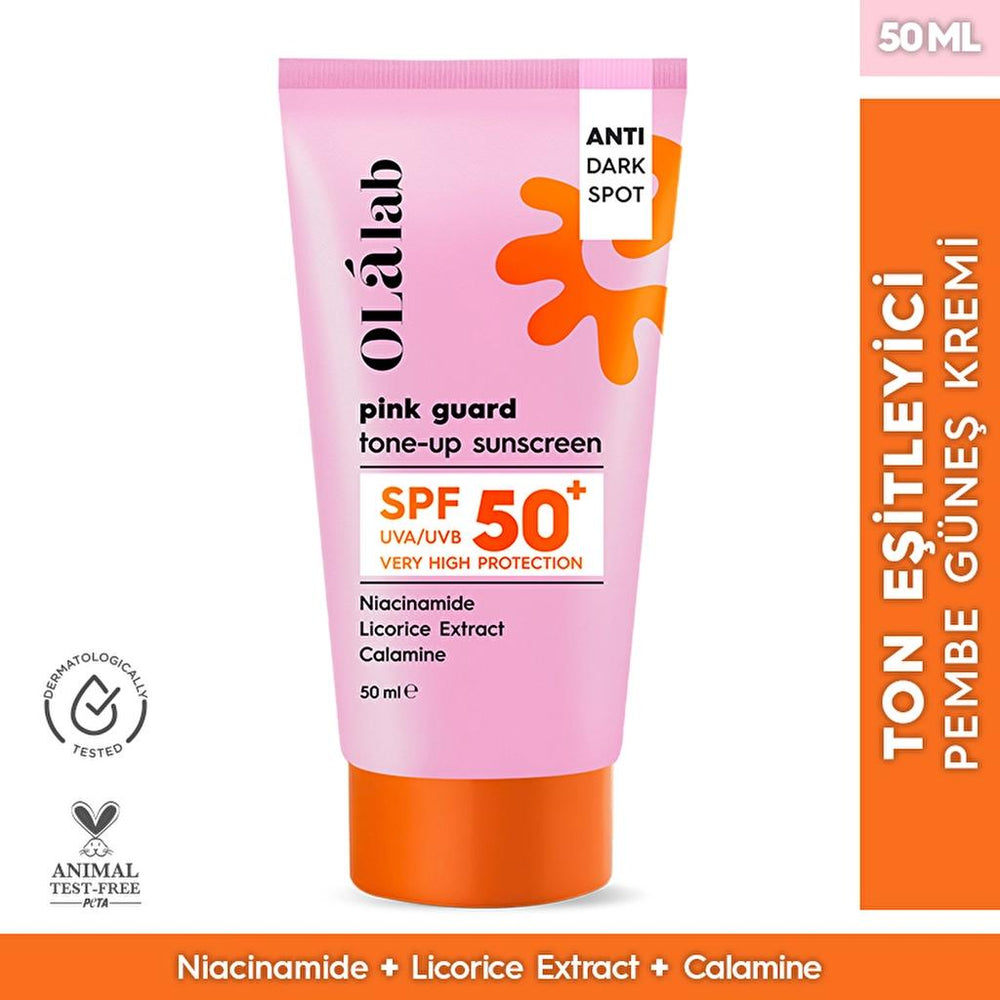 Olalab Brightening & Tone Evening SPF 50+ Pink Sunscreen 50 ml