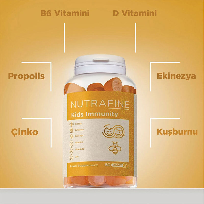 Nutrafine Kids Immunity Gummy with Vitamin C & Zinc 60 Count