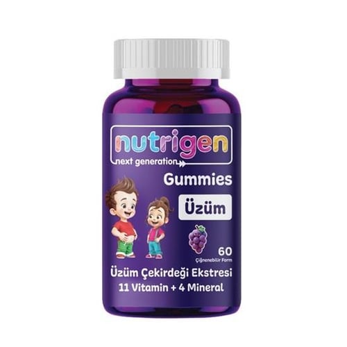 Nutrigen Gummies Grape 60 Chewable Form