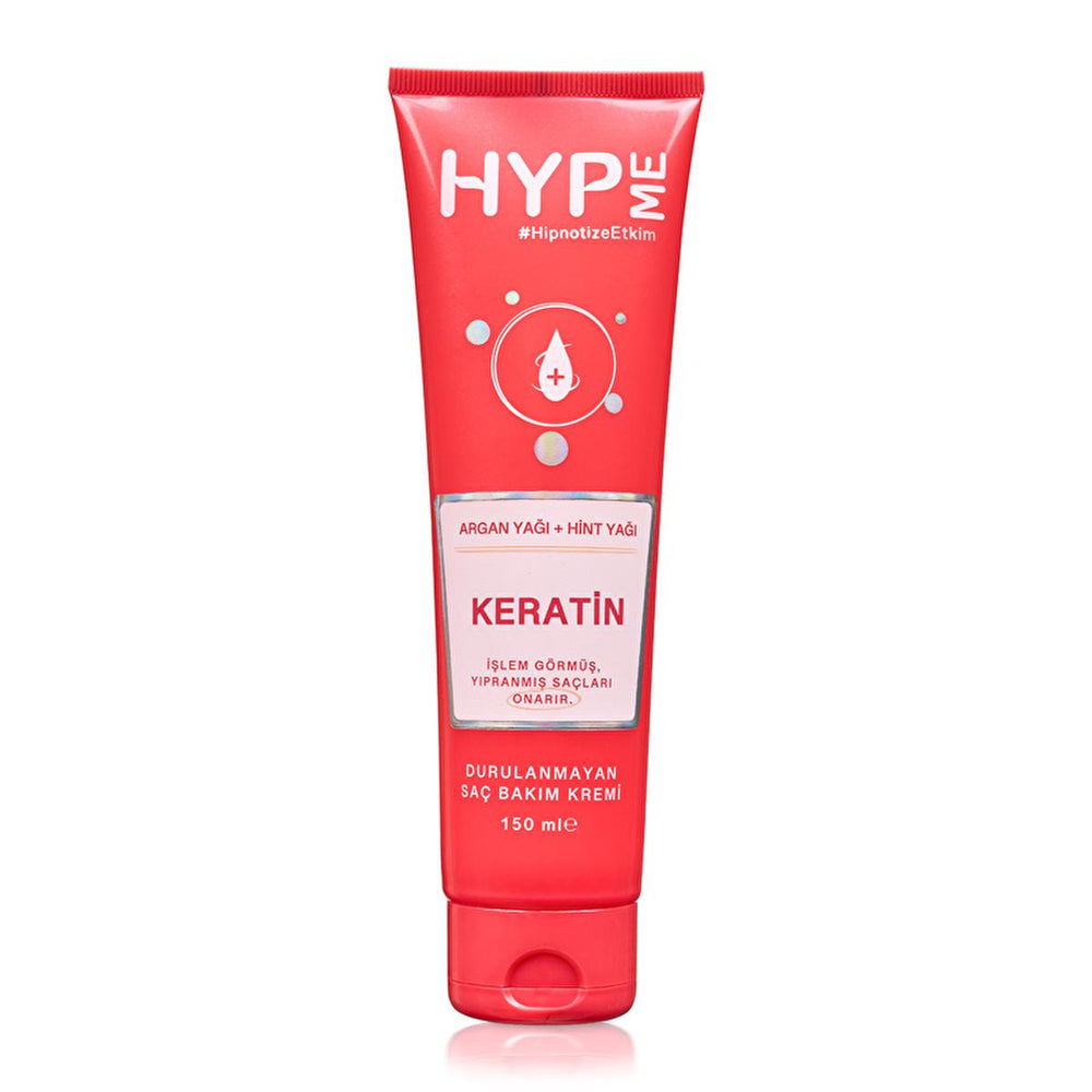 Hyp Me Leave-in Hair Care Cream 150ml - Nourishing Botanical Keratin Hair Repair Treatment - Hair Mask
