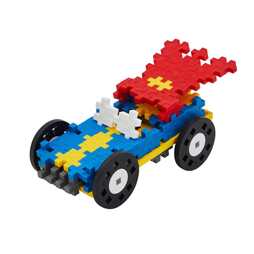 Plus Plus Construction Toy - 200 Piece Colorful Building Blocks Set, Reusable & Travel-Friendly, Made in Denmark - Toy