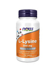 Now L-Lysine 500 mg Dietary Supplement 100 Tablets