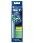 Oral-B Electric Toothbrush Replacement Heads Cross Action X-Filament 4-Pack - Compatible Oral-B Toothbrush - Toothpaste