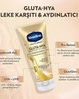Vaseline Gluta-Hya Serum UV Protective Hydrating Body Lotion - Brightening, Non-Greasy Moisturizer with GlutaGlow Technology Vaseline Gluta-Hya Serum UV Body Lotion - Hydrating & Brightening Vaseline Gluta-Hya Serum, UV protective lotion, Hydrating body serum, Brightening skin care, Non-greasy moisturizer, GlutaGlow technology, Hyaluronic Acid, Pro-Retinol, UVA protection, UVB protection, Serum-effective moisturizer, Body lotion for dry skin, Skin brightening products, Moisturizer with sun protection, Daily
