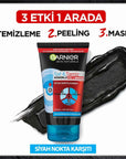 Garnier Charcoal Face Mask and Peeling Product - 3-in-1 Skincare Solution for Blackhead Removal Garnier Charcoal Face Mask - 3-in-1 Blackhead Removal Skincare charcoal face mask, blackhead removal skincare, multi-functional skincare product, salicylic acid skincare, natural skincare products, Garnier, skincare, face mask, peeling product, cleansing, blueberry extract, 3-in-1 skincare, skin impurities, skincare routine, cosmetic