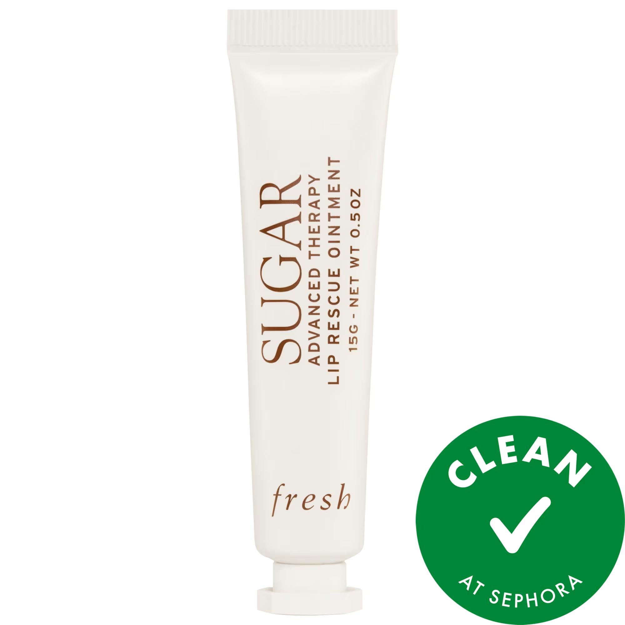 Sugar Advanced Therapy Lip Rescue Ointment - Clinically Proven Dry Lip Relief with 72hr Hydration Sugar Lip Rescue Ointment - 72hr Hydration for Dry Lips lip care, dry lip relief, long-lasting hydration, natural skincare, ceramide lip balm, skincare, lip balm, dry skin relief, multi-use skincare, natural ingredients, clean beauty, Sugar Advanced Therapy, winter skincare essentials