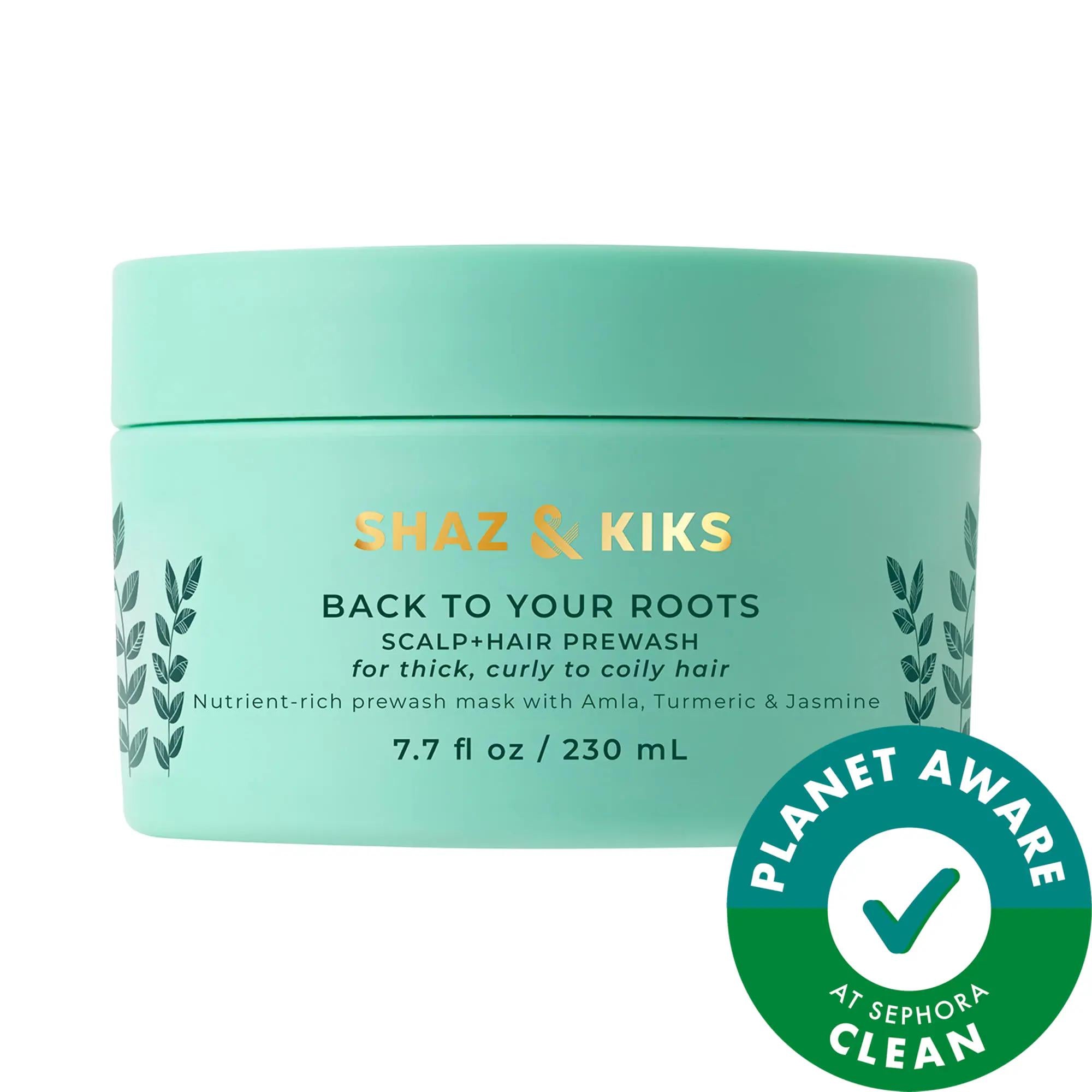 SHAZ & KIKS Scalp & Hair Prewash Mask for Thick, Curly or Coily Hair - Stimulates Hair Growth, Moisturizes Curls, Vegan & Cruelty-Free SHAZ & KIKS Prewash Mask for Curly Hair - Stimulates Growth & Moisturizes Scalp and Hair Prewash Mask, Curly Hair Care, Thick Hair Products, Vegan Hair Care, Gluten-Free Hair Products, Cruelty-Free Beauty, Natural Hair Growth Stimulator, Hair Growth, Dry Scalp Relief, Moisturizing Hair Mask, Ayurvedic Hair Care, Eco-Friendly Beauty Products, Sustainable Beauty, Ethical Beaut