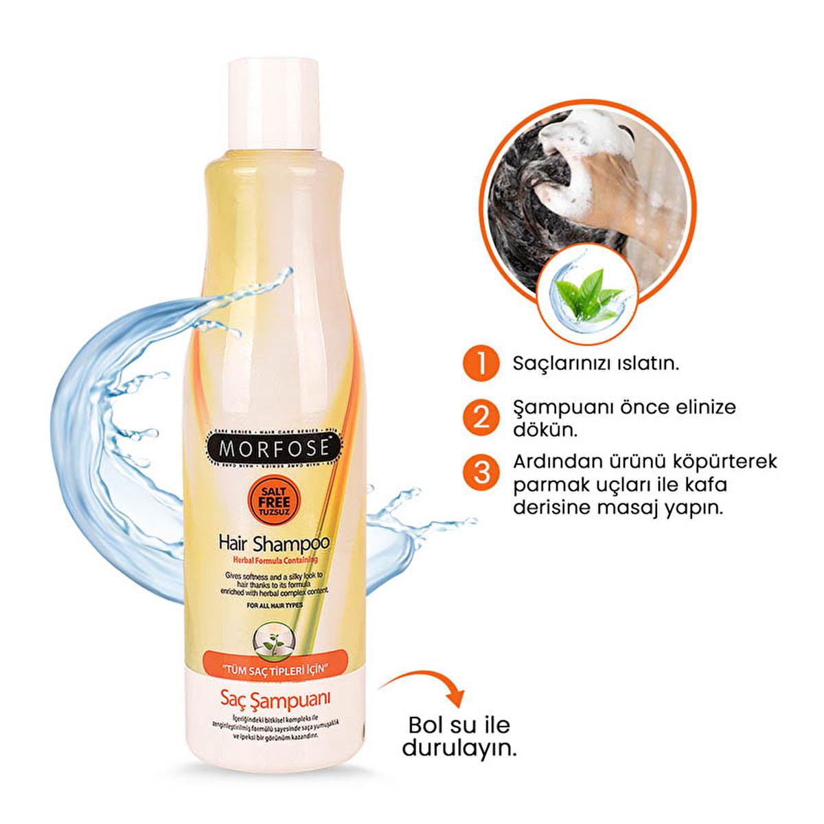 Morfose Herbal Sulfate-Free Shampoo for All Hair Types - 16.91 fl oz, Nourishes & Strengthens Hair Morfose Herbal Shampoo - Sulfate-Free Hair Care herbal shampoo, sulfate-free shampoo, salt-free shampoo, natural hair care, keratin shampoo, gentle hair care, hair strengthening, all hair types, nourishing shampoo, healthy scalp, hair nourishment, natural ingredients, cosmetic care, Morfose
