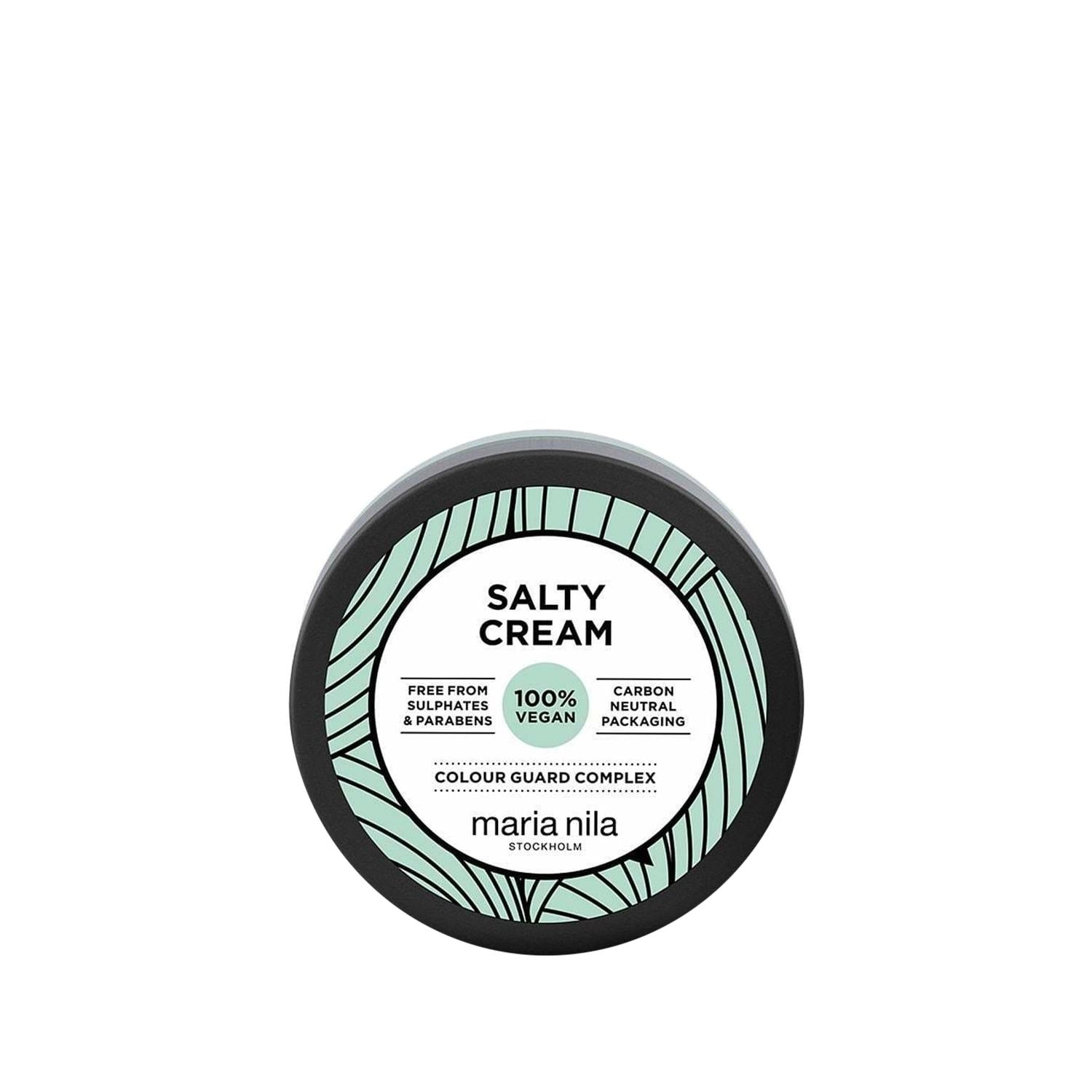 Maria Nila Hair Styling Cream with Sea Salt - Textured, Beachy Look for All Hair Types Maria Nila Salty Cream - Textured Hair Styling Maria Nila Salty Cream, deniz tuzu saç şekillendirme kremi, hair styling cream with sea salt, textured hair styling product, beachy hair product, hair care, styling cream, sea salt hair product, textured hair, beachy hair, hair volume, hair definition