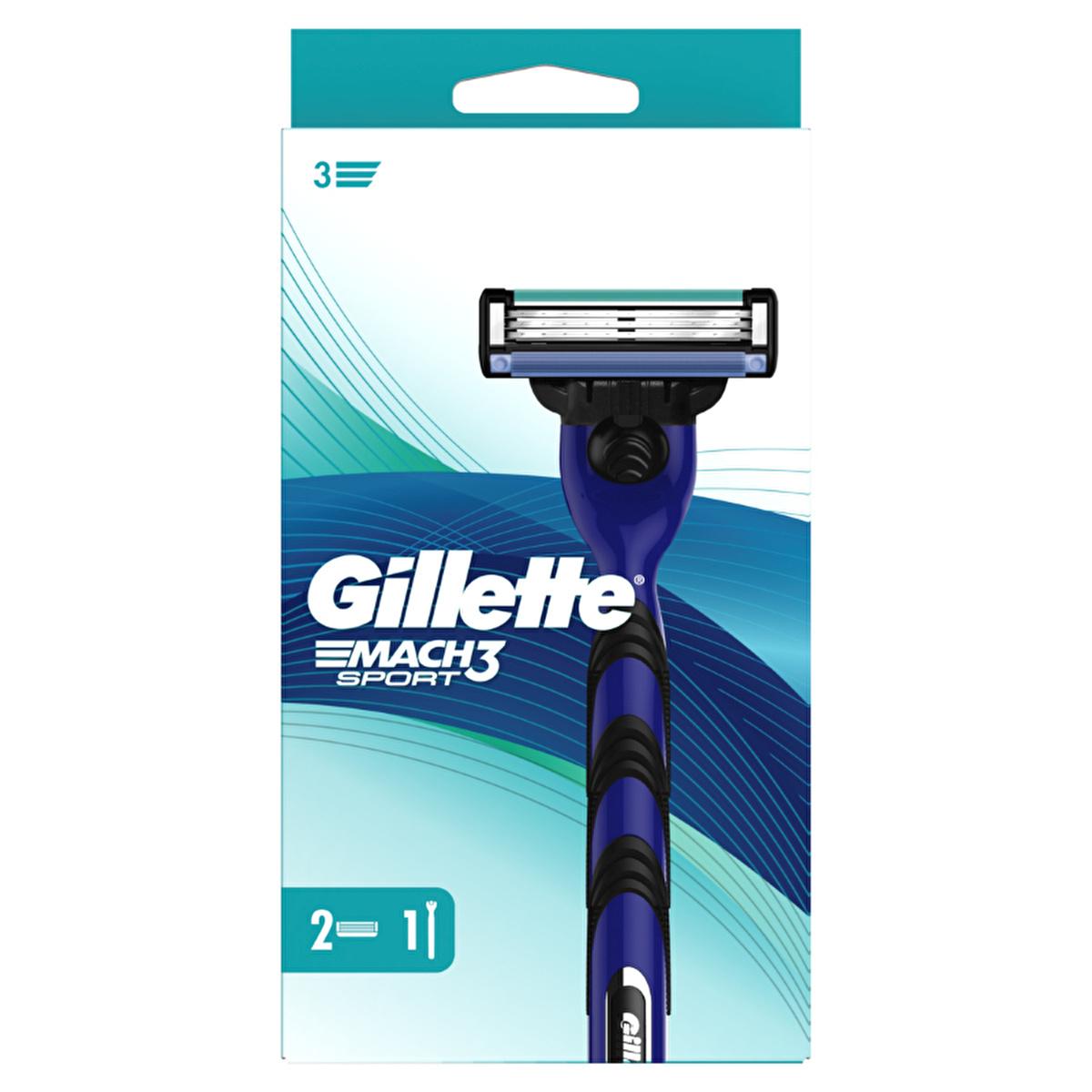 Gillette Mach3 Men's Manual Razor for Close Shave, Reduced Irritation - Aqua-Grip Handle, DuraComfort Blades Gillette Mach3 Men's Razor for Close Shave Manual Razor, Gillette Mach3, Men's Shaving, Close Shave, Reduced Irritation, Aqua-Grip Handle, DuraComfort Blades, Lubricant Strip, Pivoting Head, Shaving Essentials, Men's Grooming, Personal Care