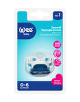 Wee Baby Orthodontic Silicone Baby Pacifier - Designed for Healthy Dental Development (0-6 Months) - Blue Newborn Soothing Pacifier Wee Baby Orthodontic Pacifier - Healthy Dental Development baby pacifier, orthodontic pacifier, infant pacifier, newborn pacifier, 0-6 month pacifier, silicone pacifier, pacifier for dental development, Wee Baby pacifier, baby soothing pacifier, blue baby pacifier, baby, pacifier, orthodontic, silicone, 0-6 months, soothing, dental development, oral health, infant, newborn, blu