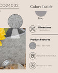 Coco Clementine Felt Storage Organizer Basket - Modern Home Organization Solution - view 4