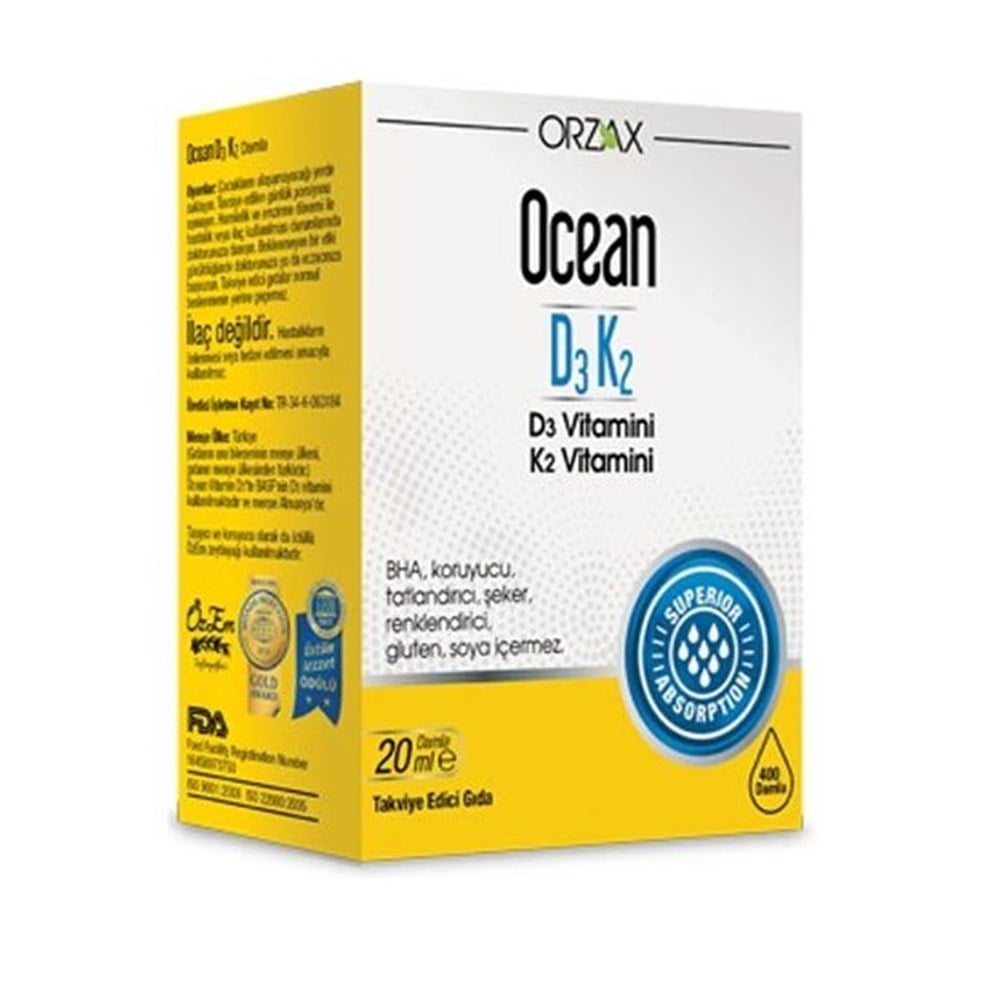 Ocean D3 K2 Oral Drops 20 ml - Vitamin & Supplement