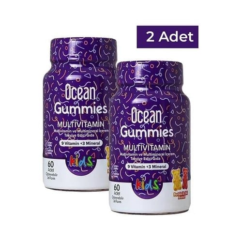 Ocean Gummies Multivitamin Kids 60 Chewable Gel Form 2-Pack