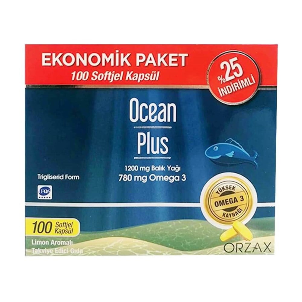 Ocean Plus 1200 mg Fish Oil 100 Capsules