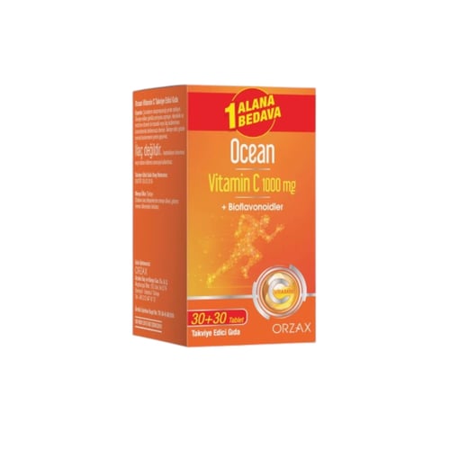 Ocean Vitamin C 1000 mg 30 + 30 Tablets