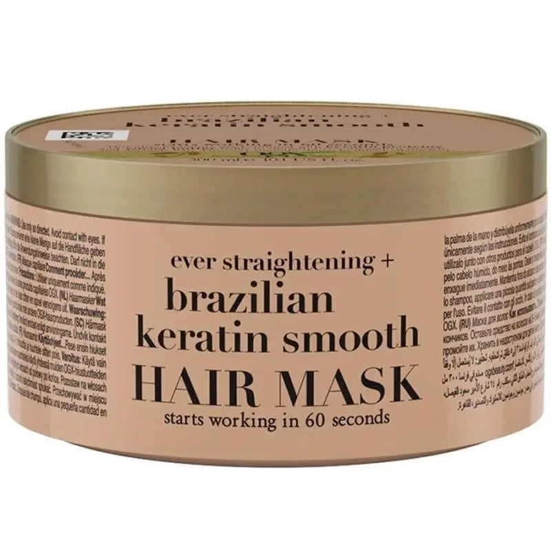 OGX Brazilian Keratin Smooth Hair Mask for Frizz Control 300ml