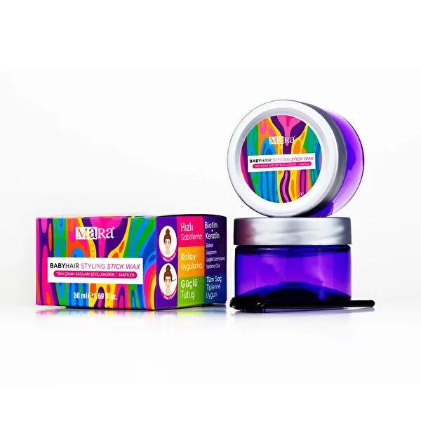 Mara Hair Wax Stick for Baby Hairs: Tame Flyaways, Promote Growth with Biotin & Keratin - Non-Oily Edge Control Finishing Stick (1.69 fl oz) Mara Hair Wax Stick: Tame Baby Hairs & Flyaways | Hair Growth hair wax stick, baby hair wax, biotin keratin hair wax, new hair styling, hair growth wax, non oily hair wax, hair finishing stick, flyaway hair tamer, edge control wax, hair styling, baby hairs, hair growth, keratin, biotin, non-oily, edge control, flyaways, hair product, hair care, women's hair, hair styli