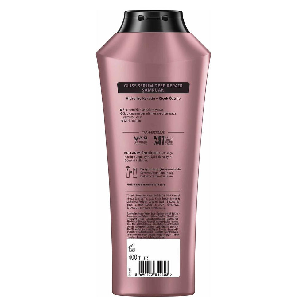 Gliss Serum Deep Repair Shampoo for Damaged Hair 400 ml