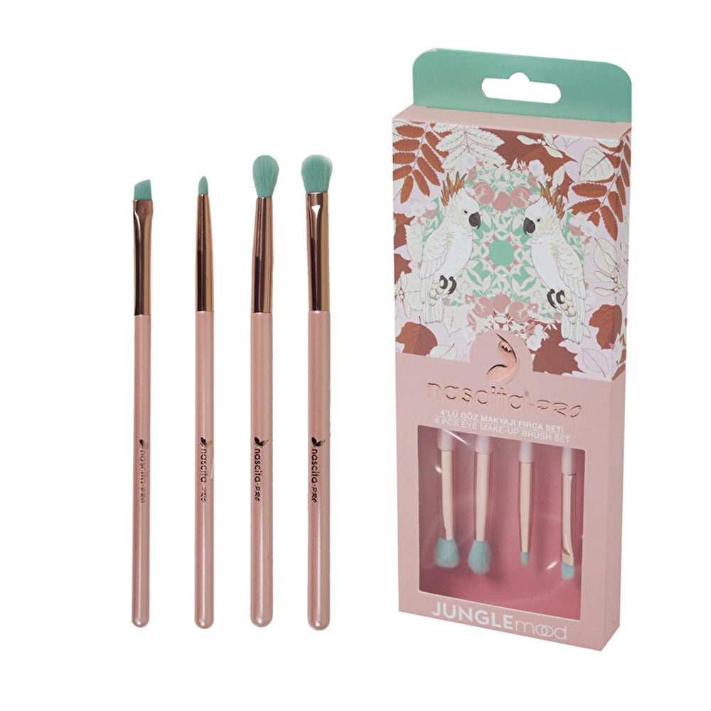 Nascita Pro Makeup Brush Set - 4 Piece Professional Makeup Tools with Synthetic Bristles - Makeup Brush