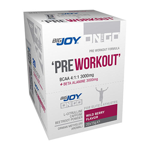 On The Go Pre Workout Sports Drink 15 Gr x 20 Sachets