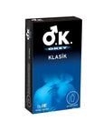 Okey Klasik Latex Condoms, Lubricated & Transparent - Pack of 10 Okey Klasik Condoms - Natural Latex, Lubricated, Pack of 10 Okey Klasik Condoms, Latex Condoms, Lubricated Condoms, Transparent Condoms, Pack of 10 Condoms, Standard Condoms, Condoms for Protection, Natural Latex Rubber Condoms, Reservoir Tip Condoms, Adults Condoms, Reproductive Health, Sexual Health, Safe Sex, Condom Protection, Intimacy Essentials