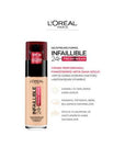 Loreal Paris Infaillible 24H Fresh Wear Foundation - Natural Rose Shade, Long Lasting Flawless Coverage Makeup - view 5