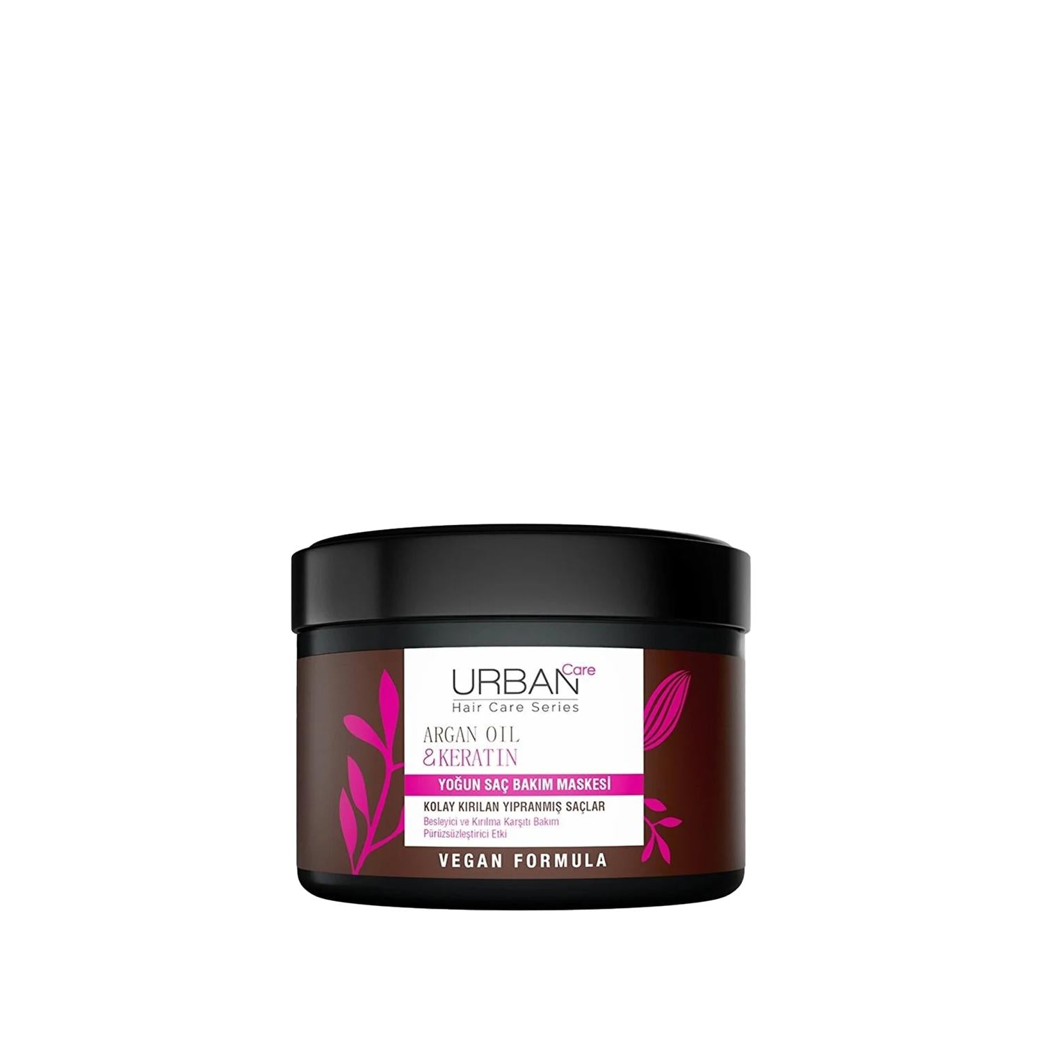 URBAN Care Argan Oil and Keratin Intensive Hair Care Mask for Damaged Hair - 7.78 fl oz URBAN Care Argan Oil Hair Mask for Damaged Hair Hair Care Mask, Argan Oil Hair Treatment, Keratin Hair Mask, Damaged Hair Repair, Intensive Hair Care, Hair Nourishment, Hair Repair, Natural Hair Care, Argan Oil, Keratin, Hair Treatment, Deep Conditioning, Hair Care, Hair Mask, URBAN Care