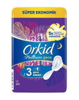 Orkid Platinum Night Sanitary Pads for Secure Sleep 16-Pack