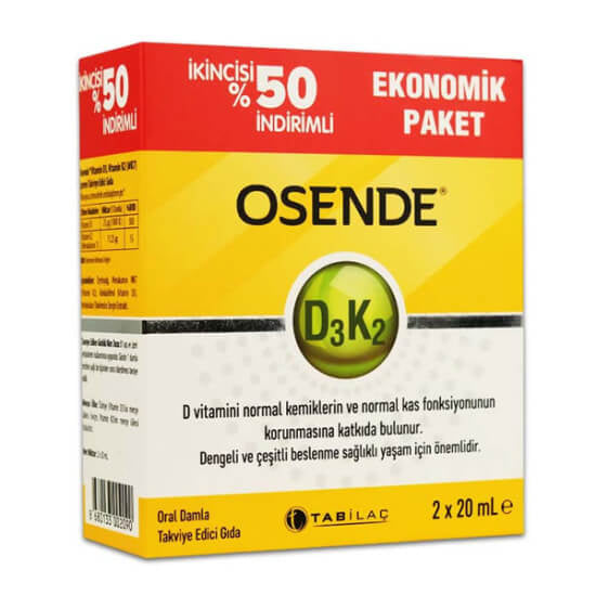 Tab Ilac Osende D3K2 Drops for Bone Support 20 ml
