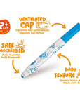 Carioca Washable Markers for Kids - 6 Pack Jumbo Markers for Toddlers, Non-Toxic Art Supplies, Safe Children's - view 3