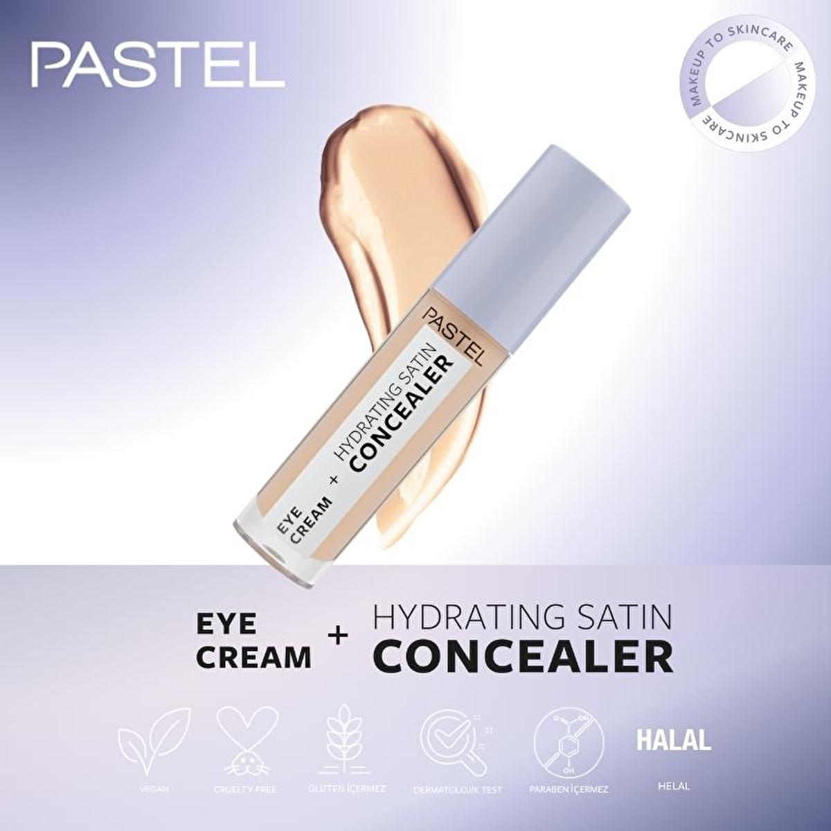 Pastel Eye Cream and Hydrating Satin Concealer Duo for Dark Circles - 0.15 fl oz Pastel Eye Cream & Concealer for Dark Circles eye cream, hydrating concealer, under-eye care, dark circle concealer, skincare for all skin types, makeup, cosmetics, beauty products, skincare routine, under-eye treatment, conceal dark circles, hydration, nourishment, radiant eyes, smooth appearance, long-lasting, compact size, on-the-go, daily skincare, beauty essentials