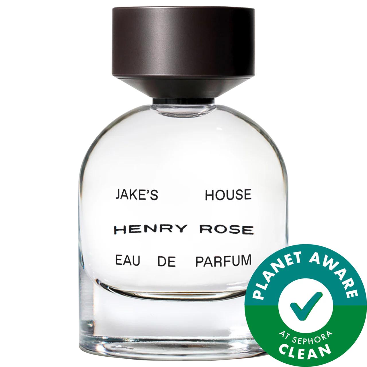 Jake House Eau de Parfum by Henry Rose - Fresh Marine + Neroli, Clean & Sustainable Fragrance for Women Jake House Eau de Parfum - Fresh & Sustainable Fragrance Fresh fragrance, Eau de Parfum, Clean beauty, Sustainable fragrance, Cruelty-free perfume, Women's perfume, Fresh Aquatics, Marine Neroli Musk, EWG Verified, Cradle to Cradle Certified, Leaping Bunny Certified, Henry Rose, Women's fragrance, Eco-friendly cosmetics, Natural perfume, Everyday fragrance, Gift for her