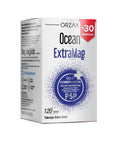 Ocean ExtraMag 120 Tablet - Magnesium and Vitamin B6 Supplement for Adults Ocean ExtraMag 120 Tablet - Magnesium & Vitamin B6 Supplement Magnesium Supplement, Vitamin B6 Supplement, Dietary Supplement, Health and Wellness, Nutritional Support, Triple Magnesium Combination, Adult Nutrition, Magnesium Citrate, Magnesium Malate, Magnesium Bisglycinate